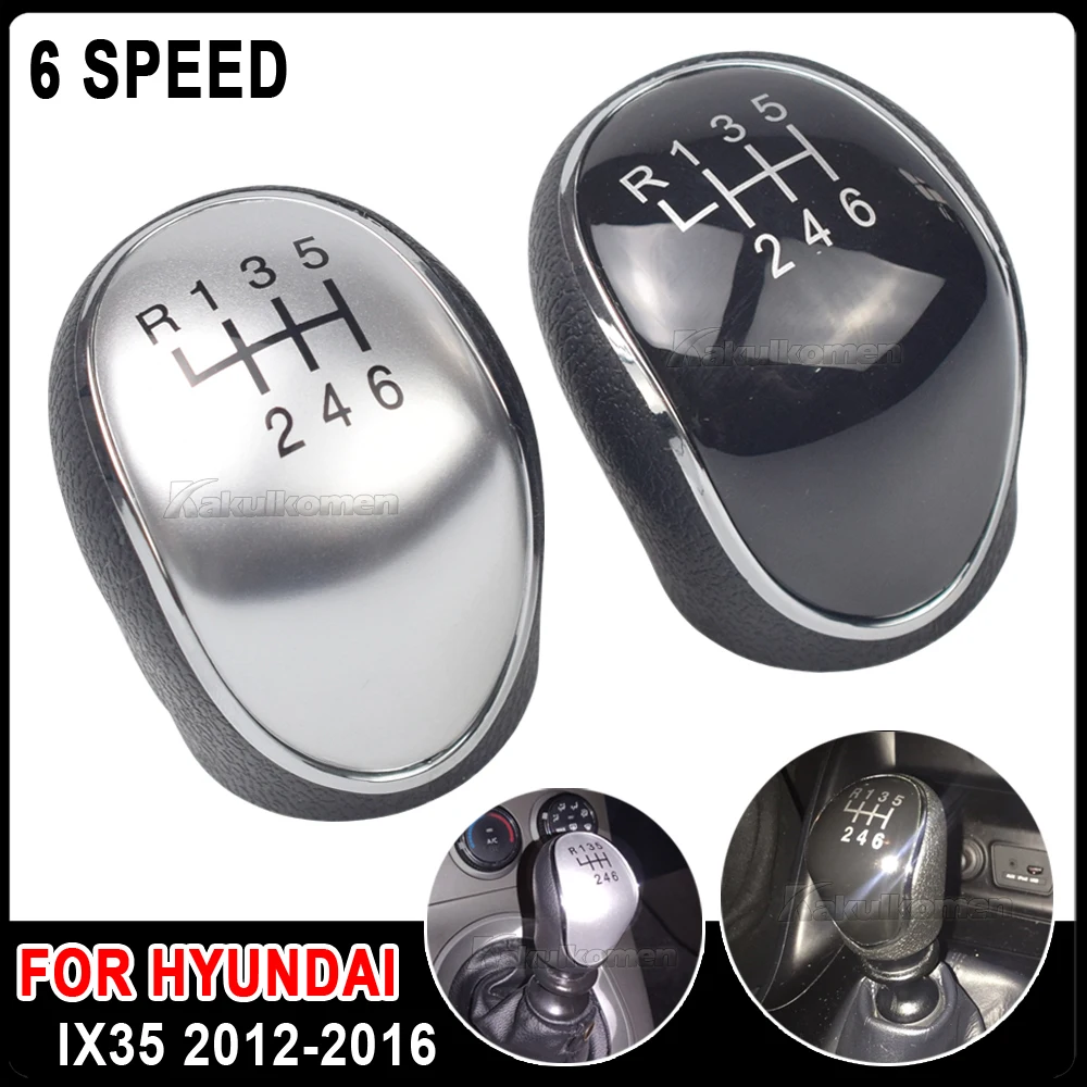 6 geschwindigkeit Manuelle Stick Schaltknauf Hebel Shifter Kopf Handball Für Hyundai IX35 2012-2016 Getriebe Griffe Stick hebel Kopf