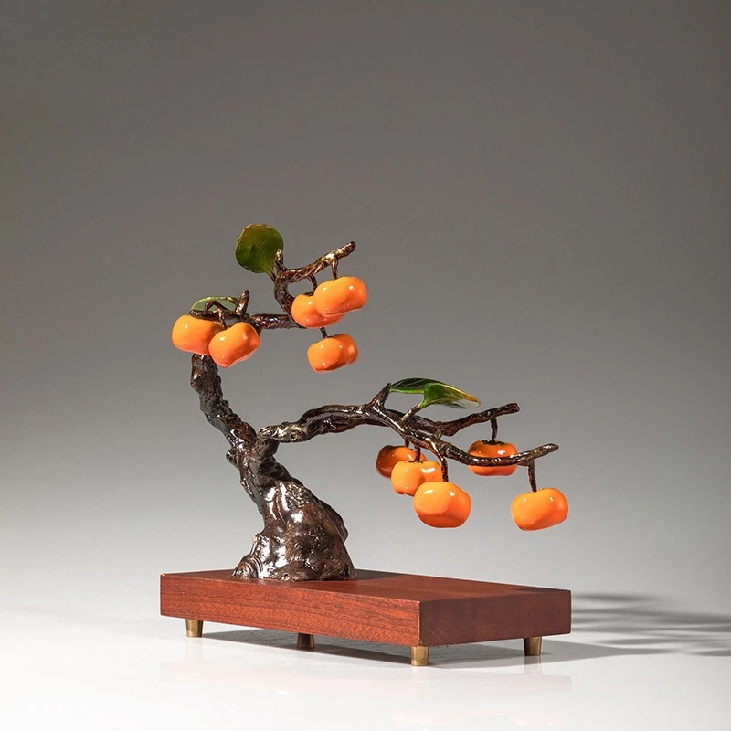 زخرفة نحاسية (شجرة البرسيمون المقلدة) - تجسيد بركات "جميع الأفضل".