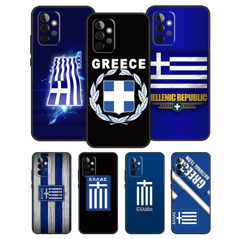 Greece Greek National Flags Case For Samsung A52S A21S A02S A03S A51 A71 A50 A70 A12 A22 A32 A42 A72 A52 Coque