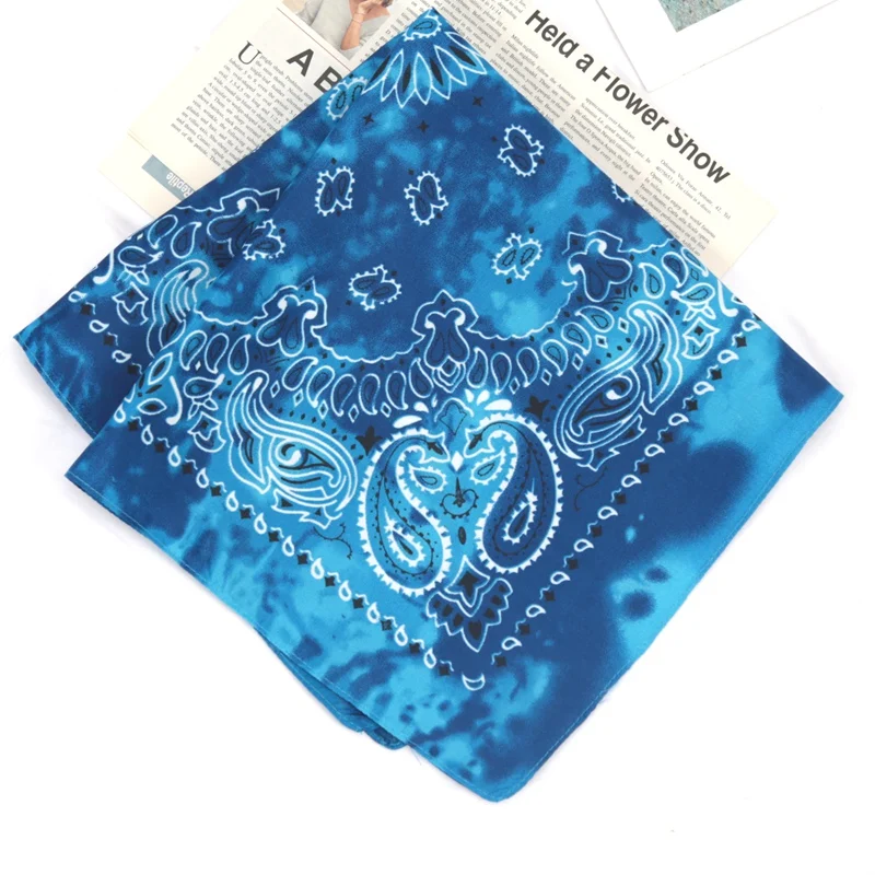 Modische Unisex-Bandana-Haarbänder für Erwachsene, Cowboy-Biker-Sport-Kopfbedeckung, Handgelenk-Haarwickel, einseitiger Kopfwickel, Schal, Paisley-Muster – Detail 10