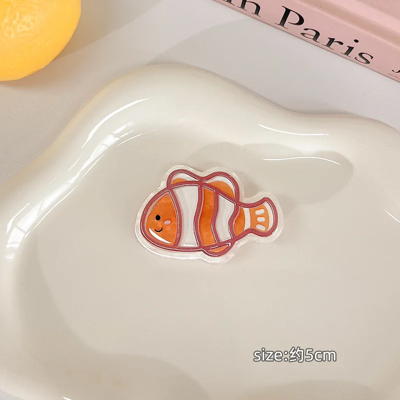 Pince à cheveux mignonne en forme de poisson pour fille, accessoire capillaire avec frange, idée cadeau, vente en gros