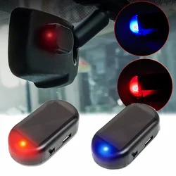 Luz de seguridad falsa para coche, alarma simulada alimentada por energía Solar, lámpara de advertencia inalámbrica, lámpara de precaución antirrobo, LED de imitación intermitente