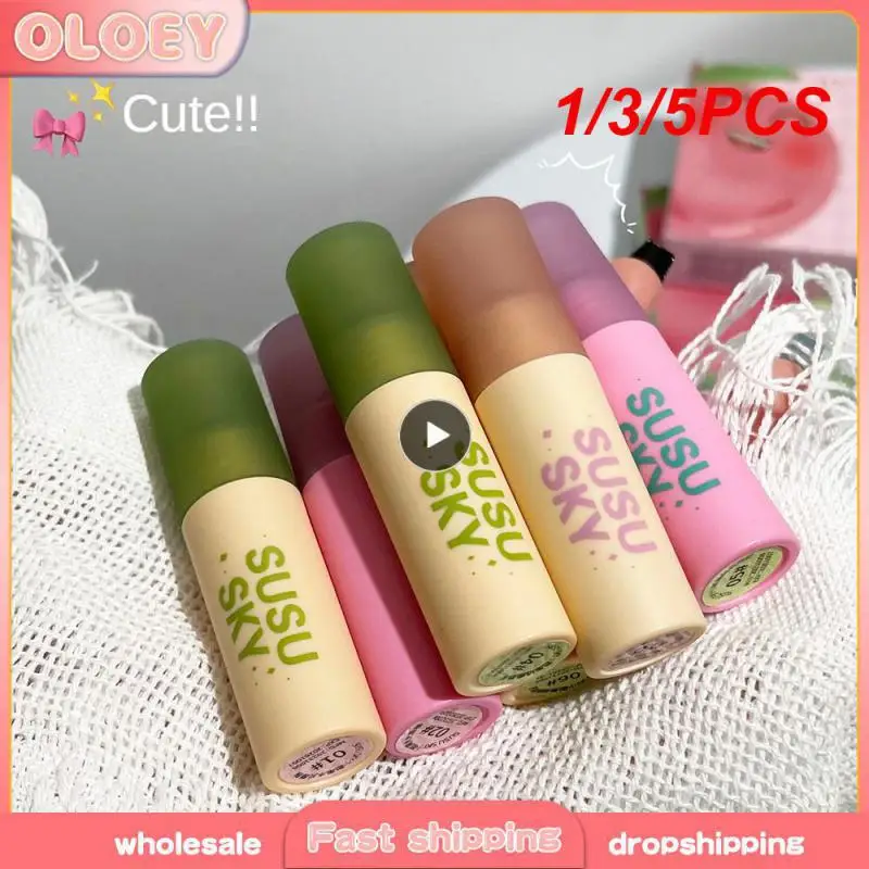 1/3/5PCS Lip Makeup Moisturizing Beauty Lip Gloss Non-stick Cup Velvet Water Light Lip Mud Rich Color Development