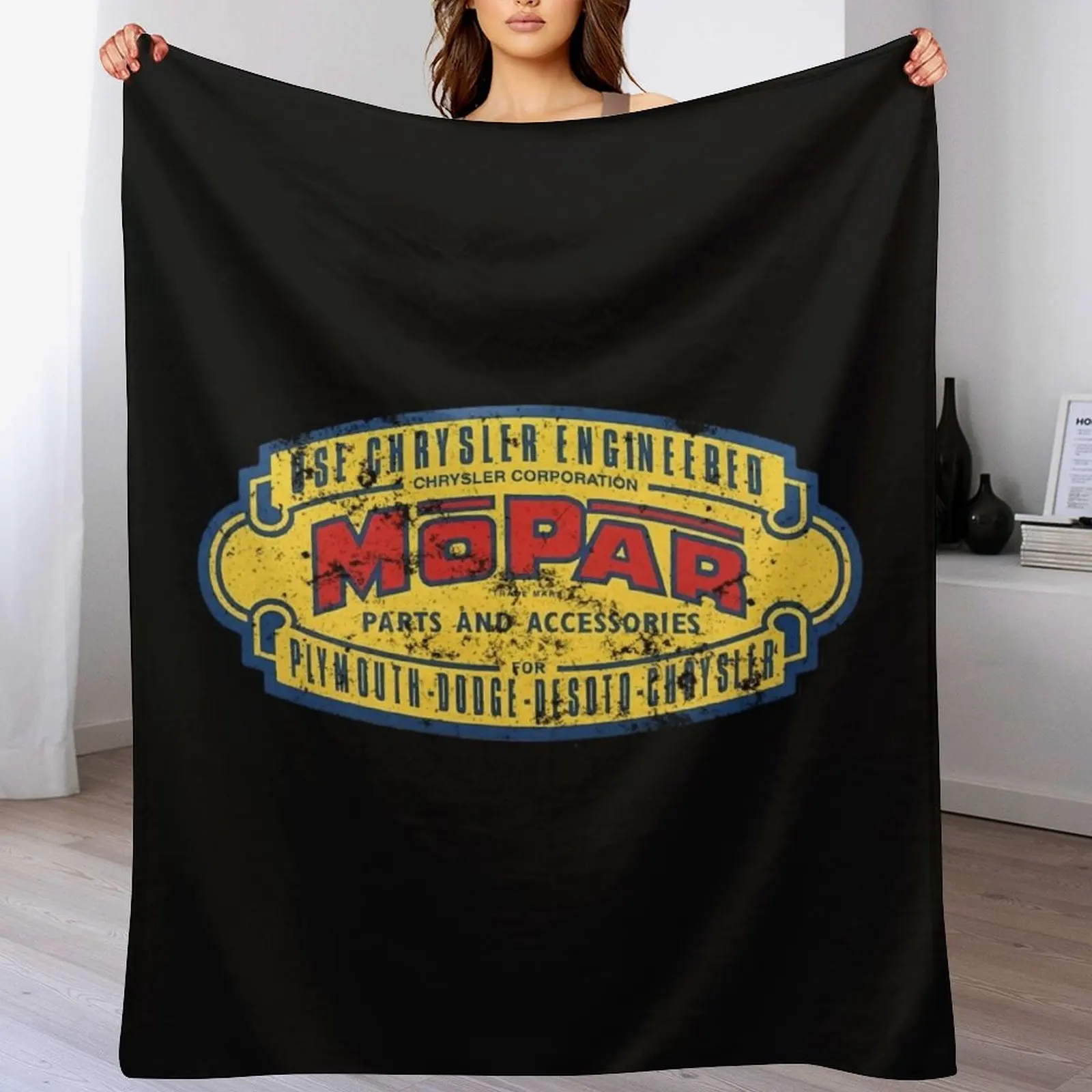 

Mopar Throw Blanket Warm Comfortable Blanket Gift for Parents Friends