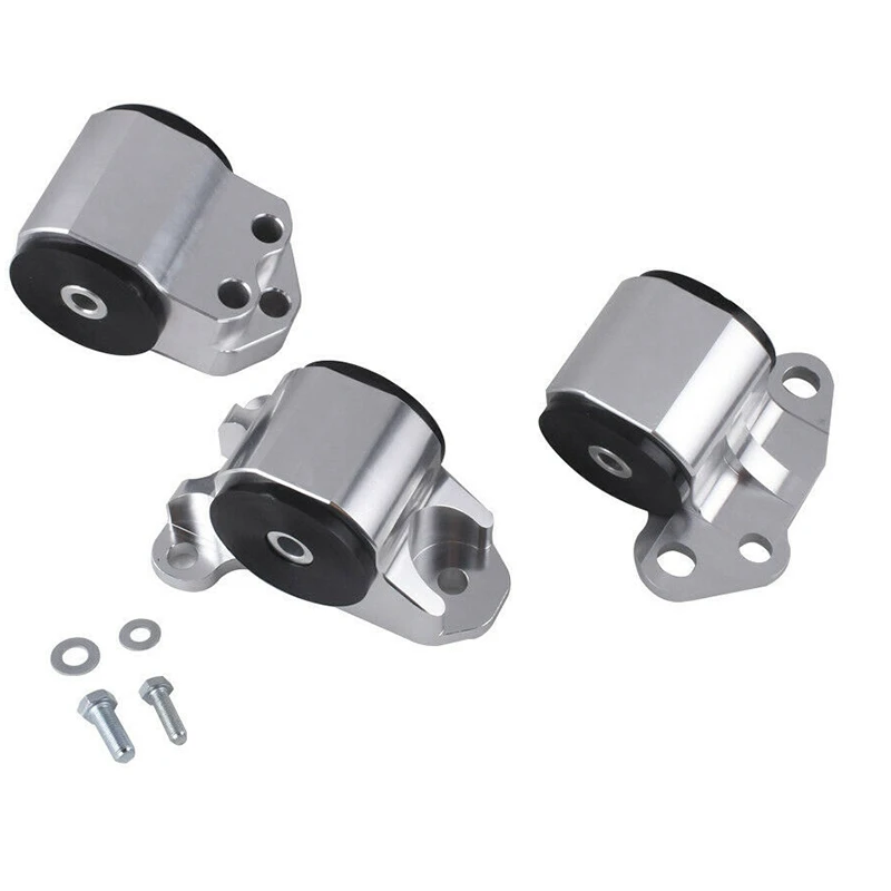 

Billet Aluminum Engine Mounts EG B D-Series With 3-Bolt For Honda Civic 1996-2000