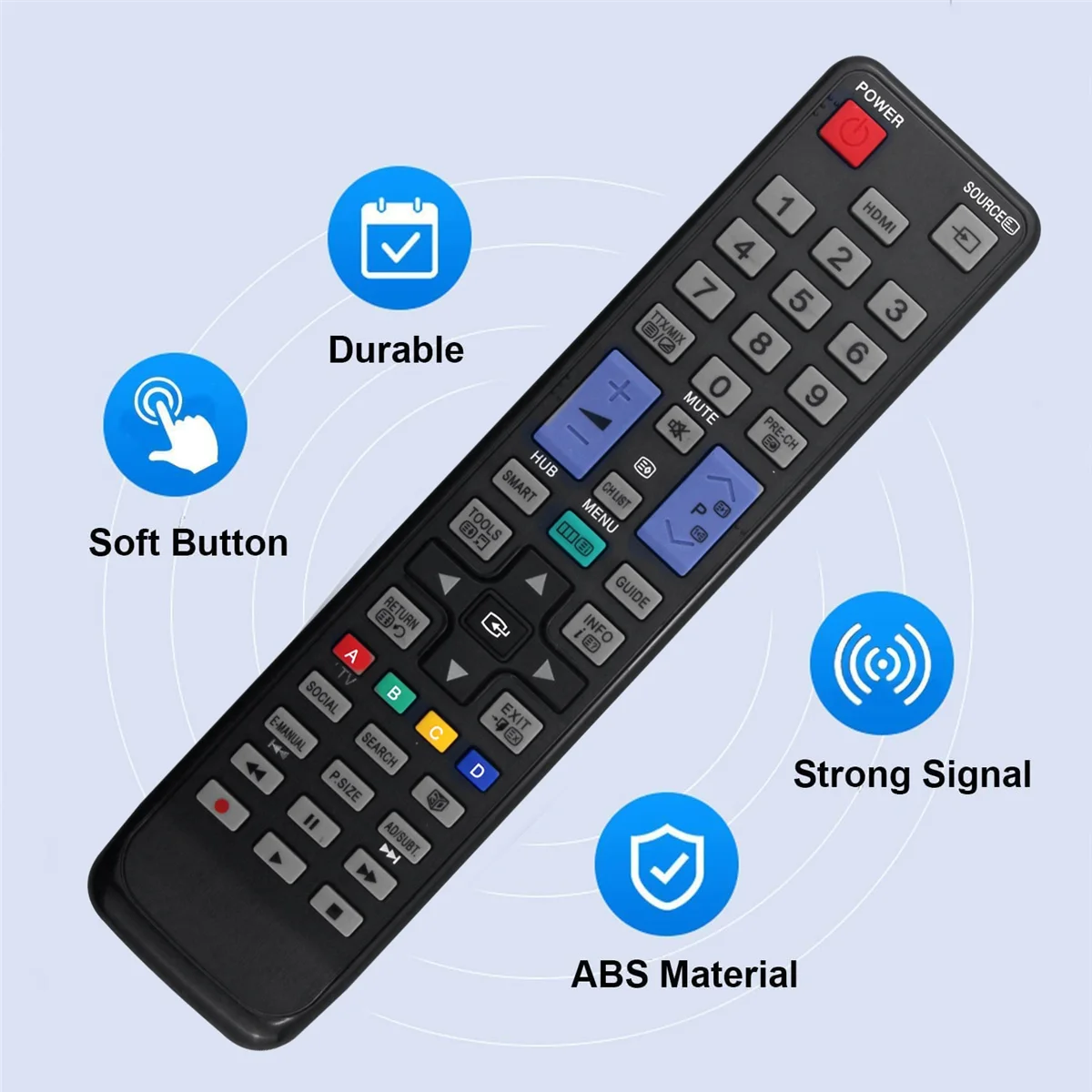OIIRGO-Replace AA59-00507A Pilot do telewizora Samsung Smart LED Television