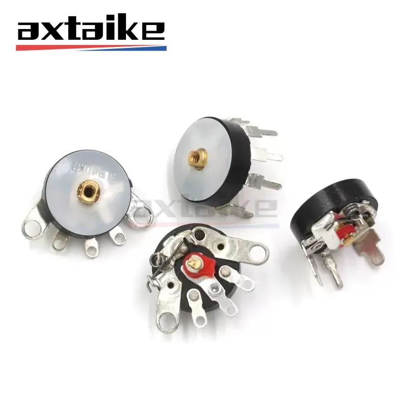 

10PCS 10K 50K RV12MM Potentiometer RV12 B503 B103 B10K B50K Power Amplifier Volume Potentiometer With Switch Adjustable Resistor