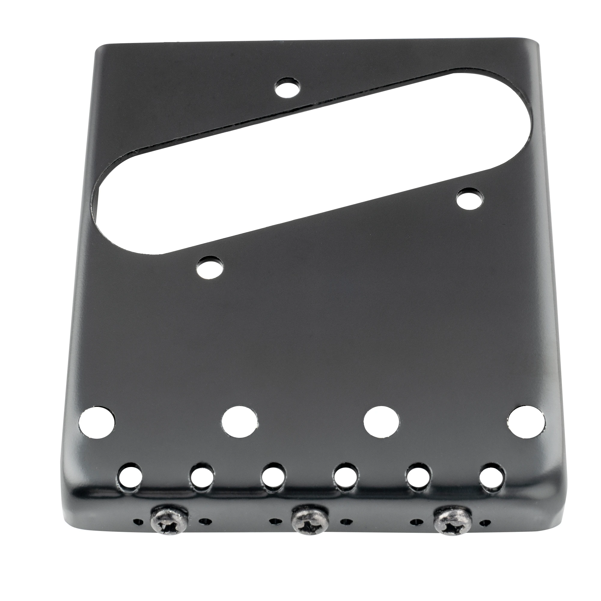 Wilkinson M Series 54mm(2-1/8 inch) Vintage Ashtray Style Bridge with 3 Brass Barrel Saddles for Tele Style Electric Guitar
