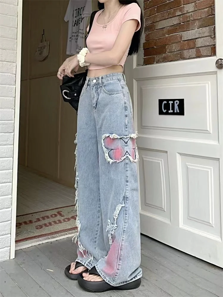 

Коричневые джинсы Harajuku Y2K, расклешенные брюки-клеш, удлиняющие ноги, грушевидный силуэт, женский джинсовый модный шик