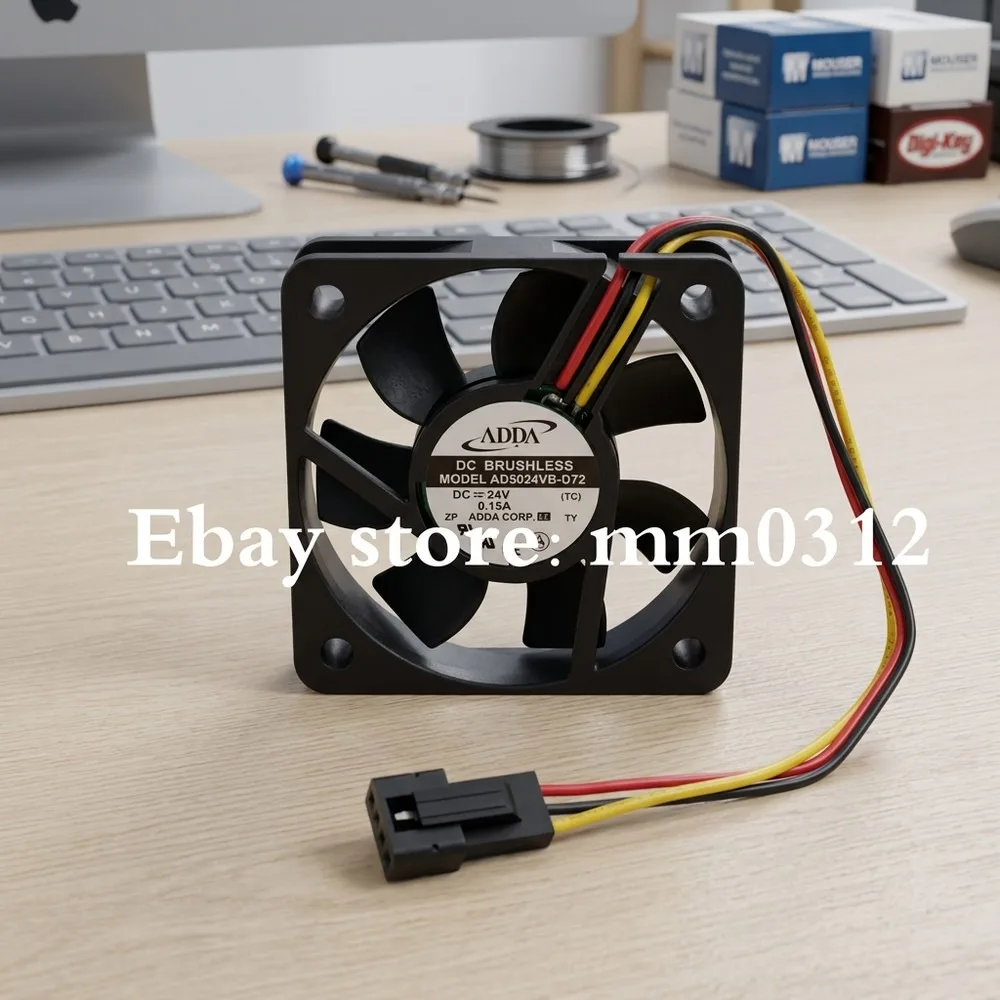 

For ADDA AD5024VB-D72 DC24V 0.15A 3-Pin Inverter Silent Cooling Fan