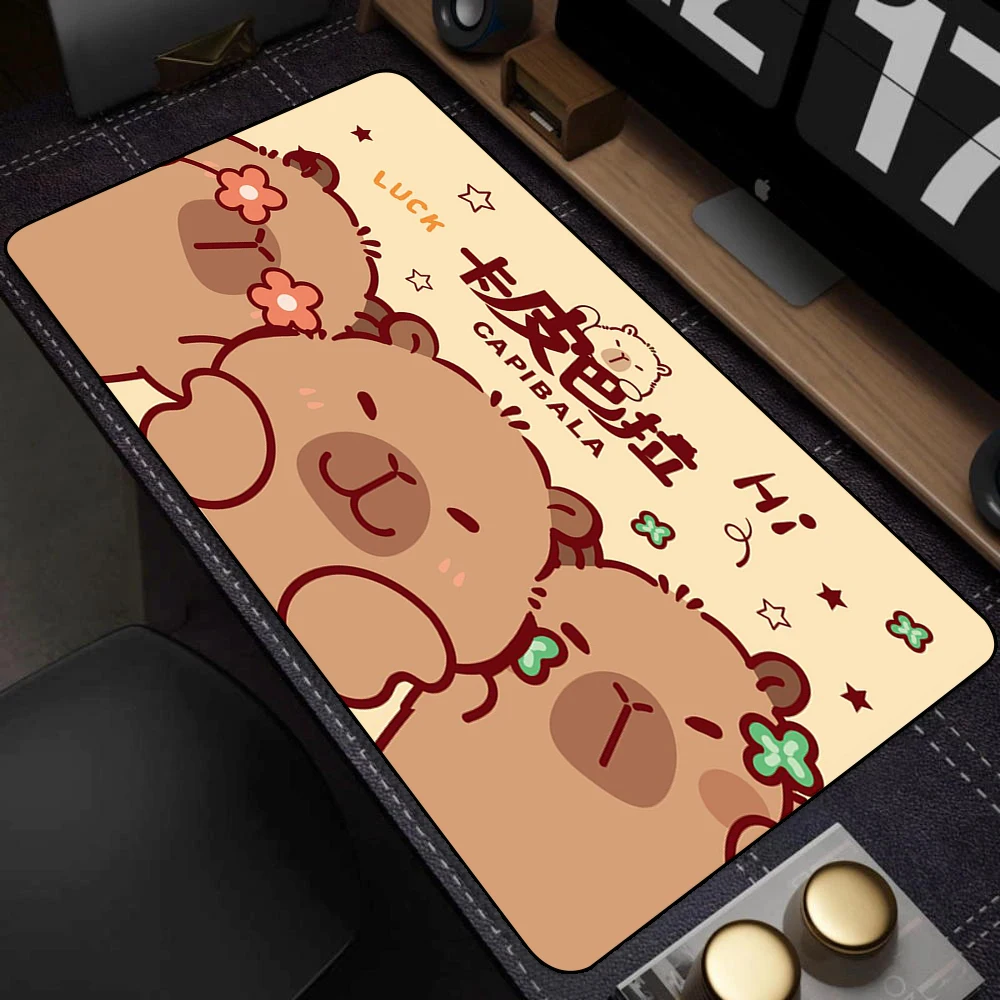 

Милый коврик для мыши с капибарой, круглый коврик для клавиатуры в стиле INS, настольный коврик для студентов, геймеров, для рабочего стола, подставка под чашку, для дома