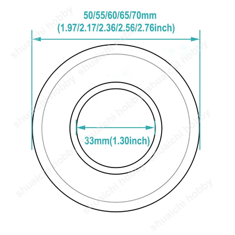 2PCS Rubber Brake Tire Skin Wear-resistant Dia 50mm 55mm 60mm 65mm 70mm Wheels for RC Model Turbojets Airplane DIY Spare Parts