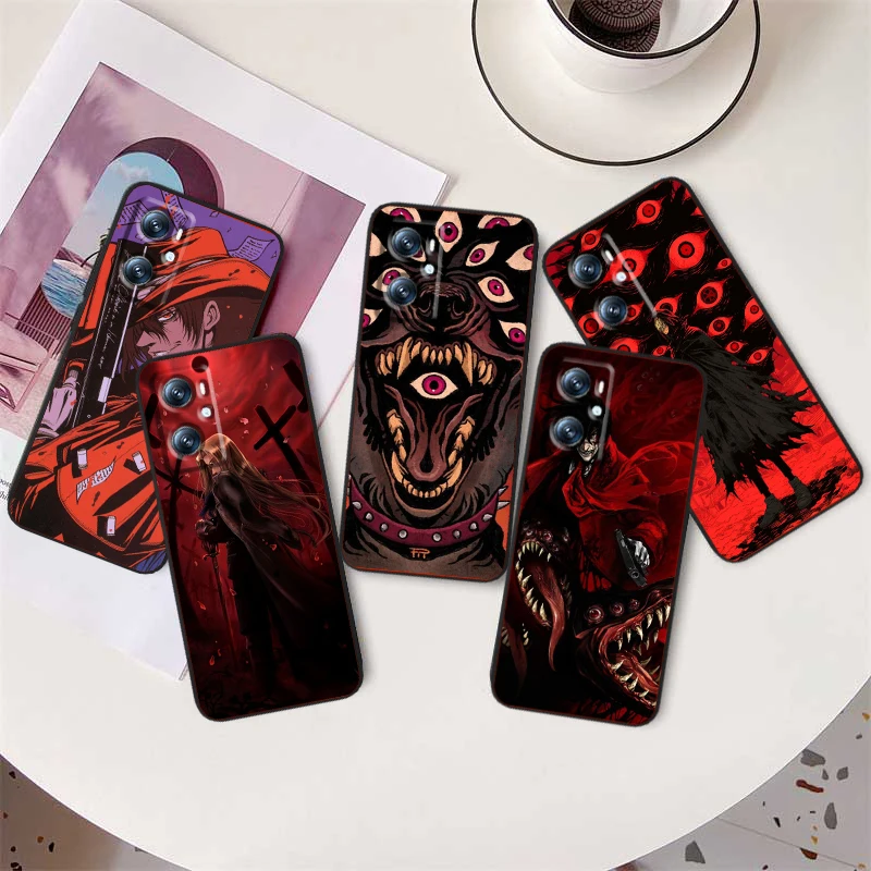 Hellsing Cool Cute For OPPO Find X6 X5 X3 A54S A5 A94 A16 A53S A57 A74 A72 A98 A78 A96 A9 5G Black Back Phone Case