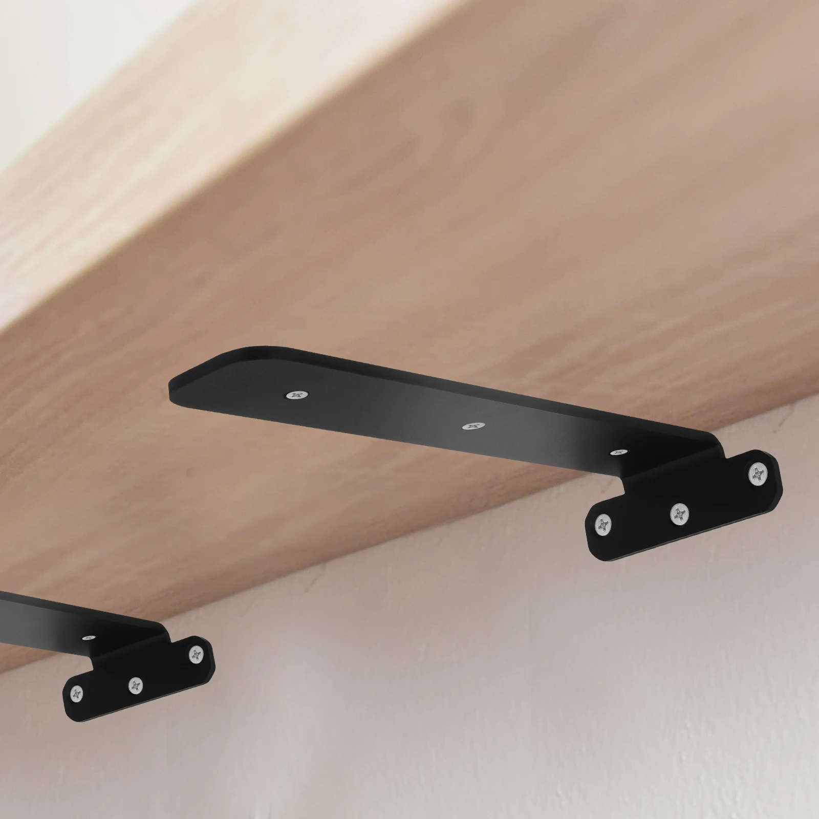 

2pcs Floating L Shape Wall Supports Heavy Duty Metal Bracket Hardware Hidden Shelf Mounting For Kitchen Bathroom Office Wall