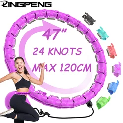 Adjustable Sports Hoop For Abdominal Thin Waist Detachable Massage Fitness Equipment Gym Home Training Weight Loss Exercise