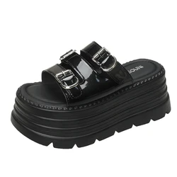 New Fashion Slippers Women Thickness Wedges High Heels Leisure Summer Sandals Female Platform Fish Mouth Shoes Ladies Slippers