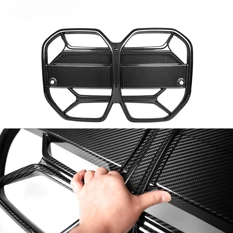

Dry Carbon Fiber for 4 Series Four Doors Gran I4 G26 BEV Sedan 2021+ CSL Style Front Kidney Grille Without ACC