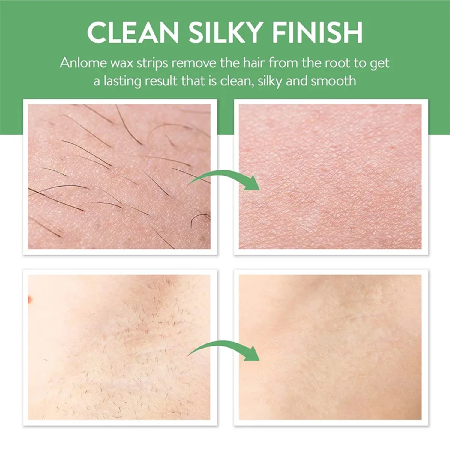 6/20PCS Hair Removal Wax Strips, Cold Wax Paper for Face, Arm, Leg & Body, Skin-Friendly, Long-Lasting, Unisex, Certified - view 4