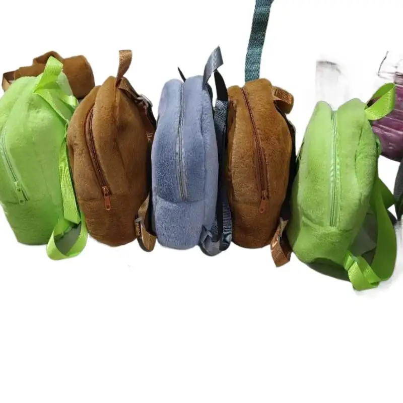 Mochila de felpa con estampado de palo de madera de Shanhaijing de dibujos animados, mochila de jardín de infantes para niños de gran capacidad