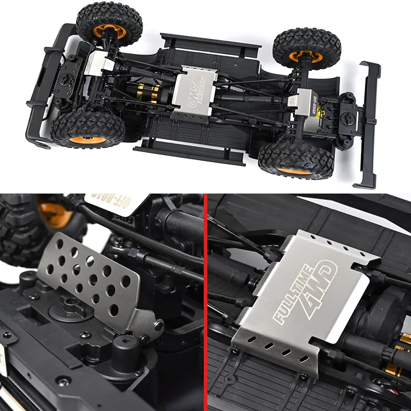 

Tp Fms Fcx10 1:10 Remote Controlled Off-Road Vehicle Metal Upgrade Accessories Camel Cup Land Rover Metal Chassis Armor Suit Rc