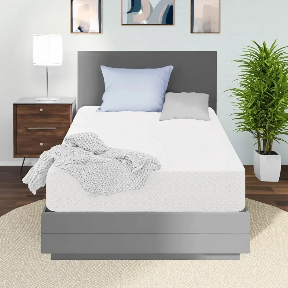 

8 Inch Twin Cooling Gel Memory Foam Mattress Medium Firm CertiPUR-US Certified Mattress in a Box Enhanced Pressure