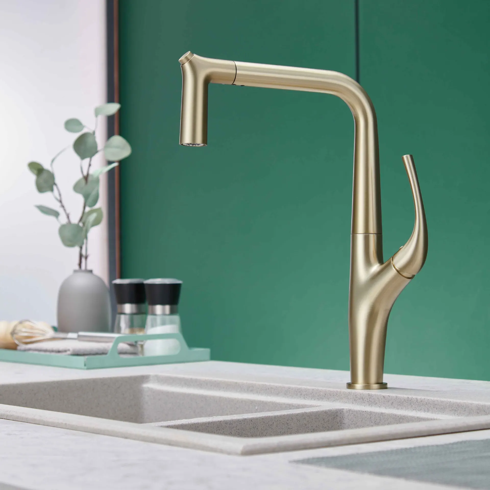 Pull Out Kitchen Faucet Water Filter Tap Brass Crane For Kitchen Deck Mounted Black  Sink Faucet Mixer 3 Way Kitchen Faucet