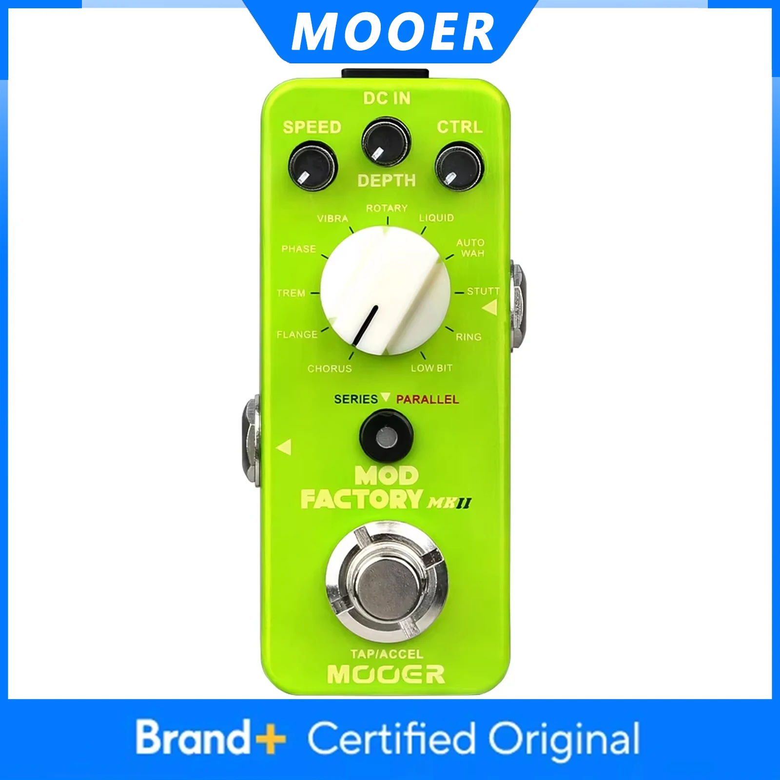 

MOOER Mod Factory MKII Multi Modulation Pedal Electric Guitar Effect Pedal 11 Modulation Effects Tap Tempo Control True Bypass