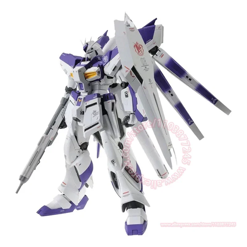 BANDAI MG 1/100 RX-93-ν2 Hi-ν GUNDAM Ver.Ka Mobile Suit Assembled Model Action Figures Animation Peripheral Ornaments Decoration