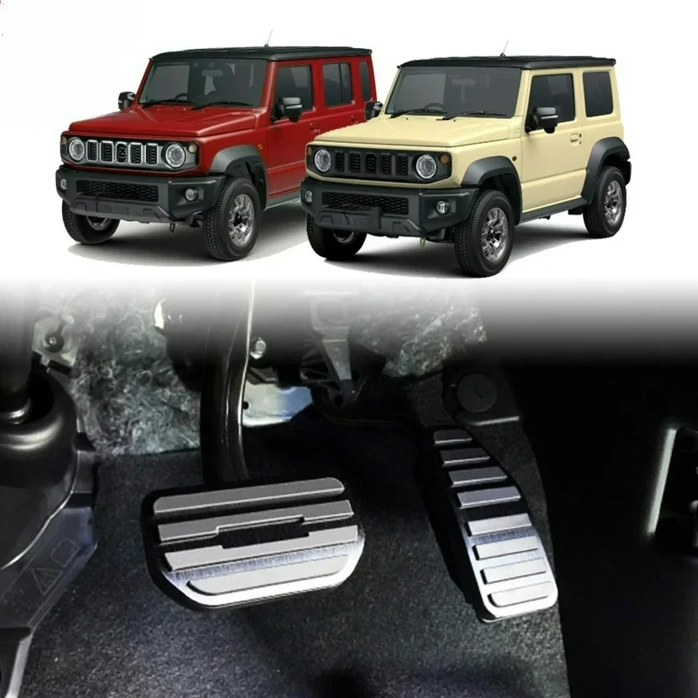 For Suzuki Jimny 2019 2020 2021 2022 2023 2024 Car Foot Pedal Pads Covers Accelerator Pedal Non-Slip Pedals Kit Accessories