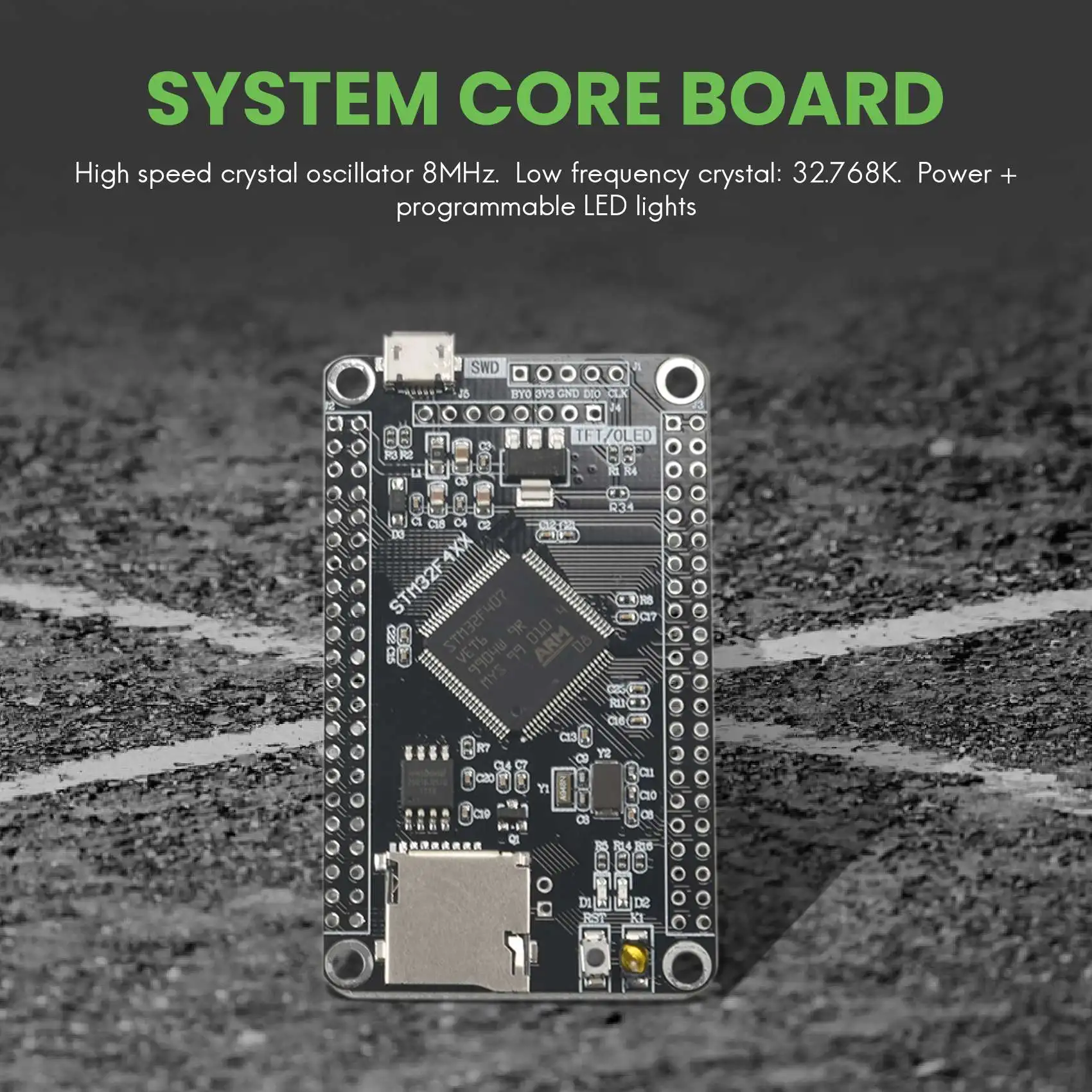 AD41-STM32F407VET6 STM32 لوحة النظام الأساسية STM32F407 مجلس التنمية F407 تعلم شريحة واحدة