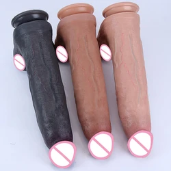 Super Skin Dildo Realistic Huge Silicone Penis Big Cock Suction Cup Anal Sex Toys For Woman Vaginal Masturbation Adults Product