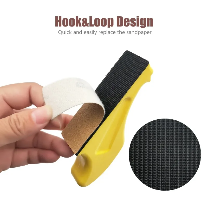 Micro Sanding Tools Hand Sanding Block and 120 PCS Sandpaper Sheets Wood Woodworking Small Detail Finishing Sander