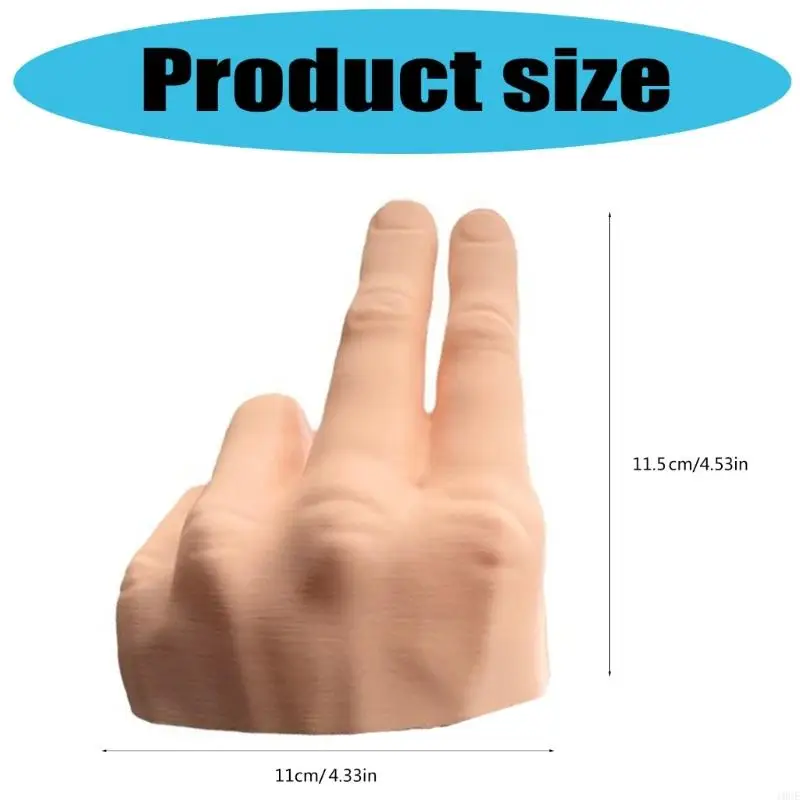 ييد Lazy Waver 2 Waves Finger لزينة لوحة القيادة التي تلوح بالسيارة اليدوية الداخلية 4.53 "× 4.33" لمعظم السيارات