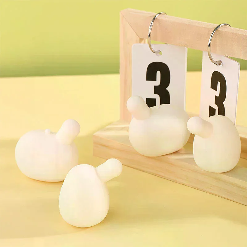 5Pcs Anti Anxiety Squeeze Toy DIY Accessories For Adult Blow Bubble Novelty Pinch Toy Insert Ball For Autism Kids Stress Toy