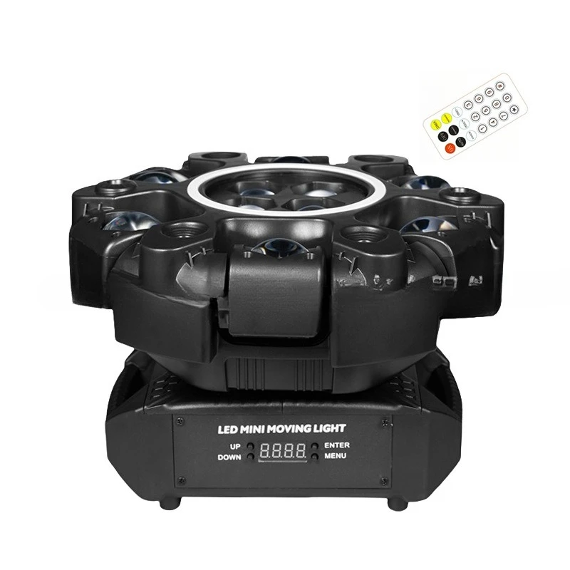 Cross-border six-arm Donkey Kong shaking head light LED dyeing stroboscopic beam stage light bar KTV private room effect light