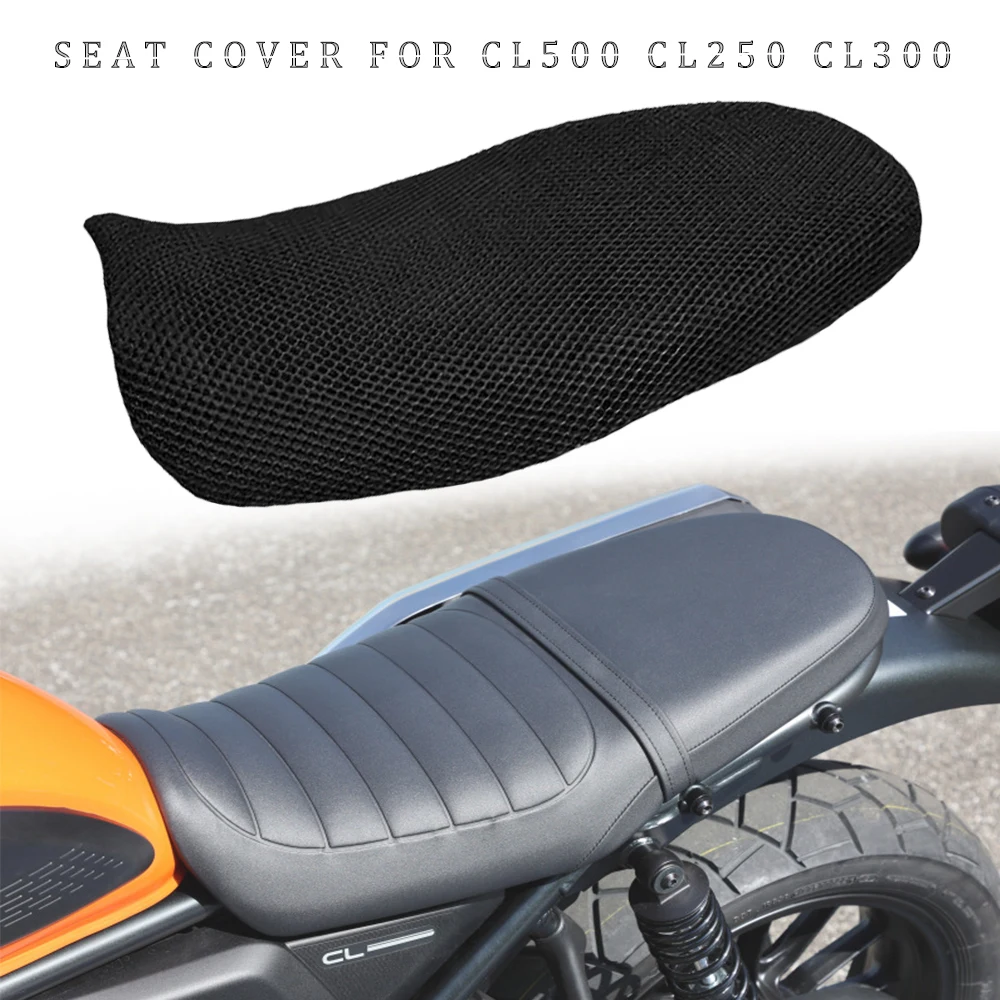 For 2023 Honda CL500 CL300 CL250 CL 500 Rear Seat Cowl Cover 3D Mesh Net Waterproof Sunproof Protector Motorcycle Accessories