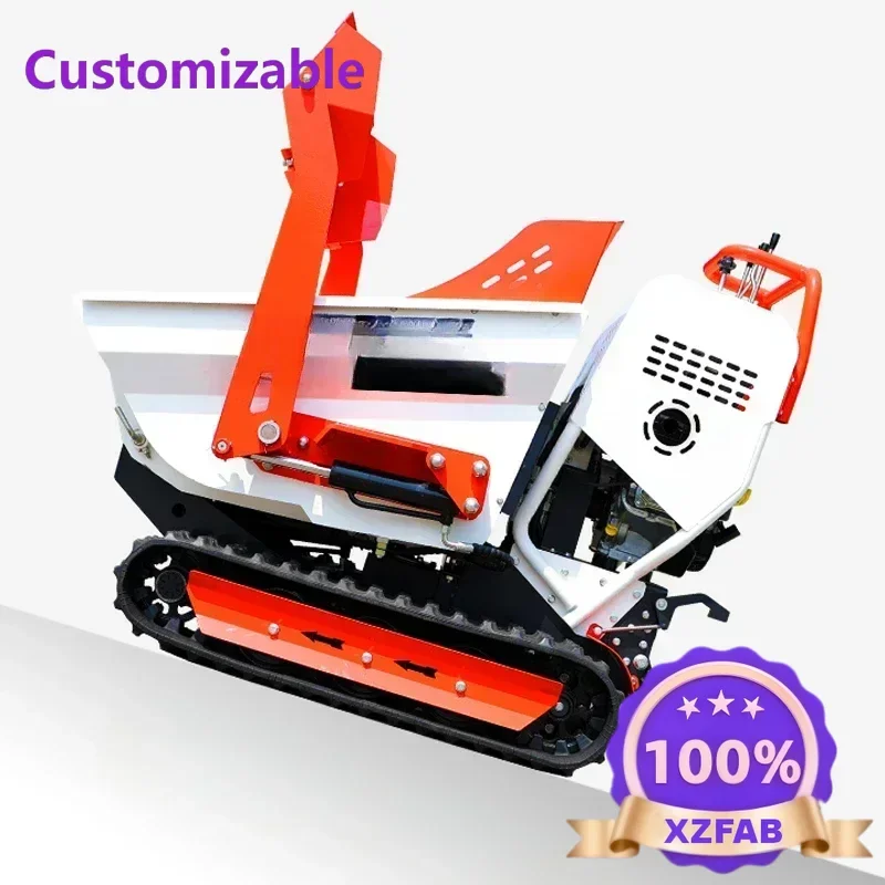 Factory Direct 2026 Luxurious Automatic Manual Mini Tracked Dumper Hydraulic Diesel Dump Transporter Multifunctional Crawler Min
