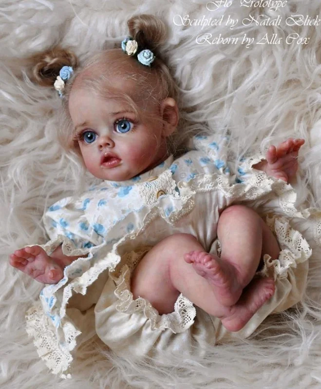 

Кукла EGO Reborn Elf FLO, 16 дюймов, с пророщенными волосами, уже окрашена, полностью ручная работа