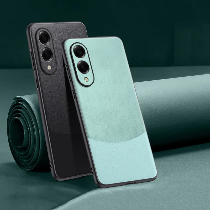 Luxury Leather Soft Leather Back Phone Case For Samsung Galaxy S25 edge Silicone Case For Galaxy S25 Ultra S25Plus Back Cover