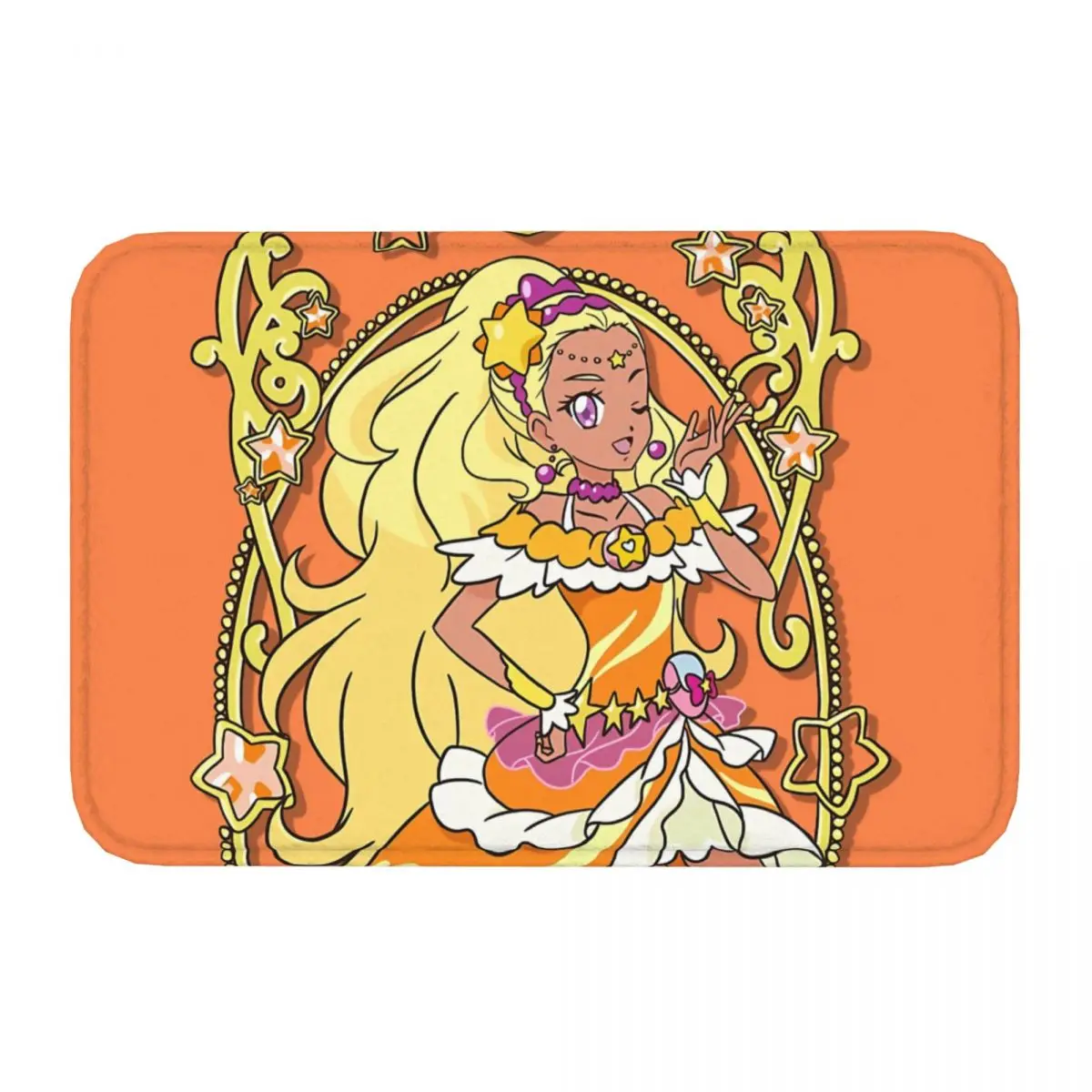 Pretty Cure Precure Princess Anime Bathroom Mat Soleil Rug Home Doormat Living Room Carpet Entrance Door