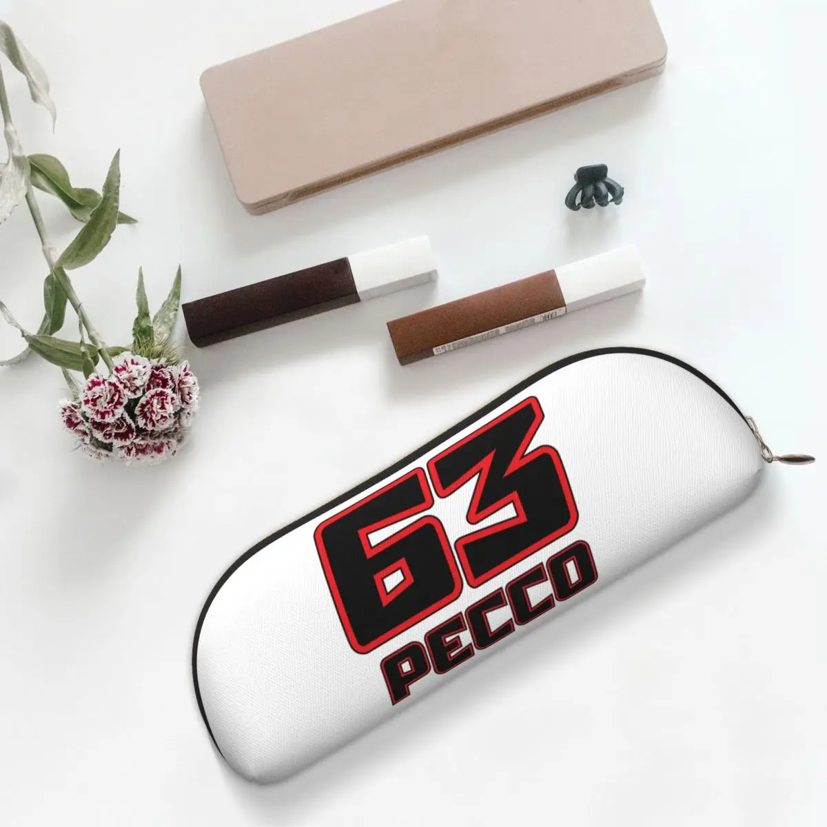 Pecco Bagnaia 63 مقلمة حامل قلم تخزين لوازم القرطاسية سعة كبيرة صندوق القلم حقيبة أقلام رصاص للبنين بنات مدرسة