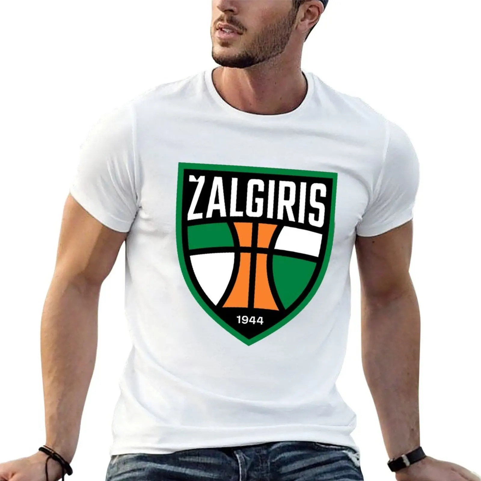 

Zalgiris, basketball club T-Shirt t shirt for man 100 percent cotton man t shirts for men casual T-Shirt