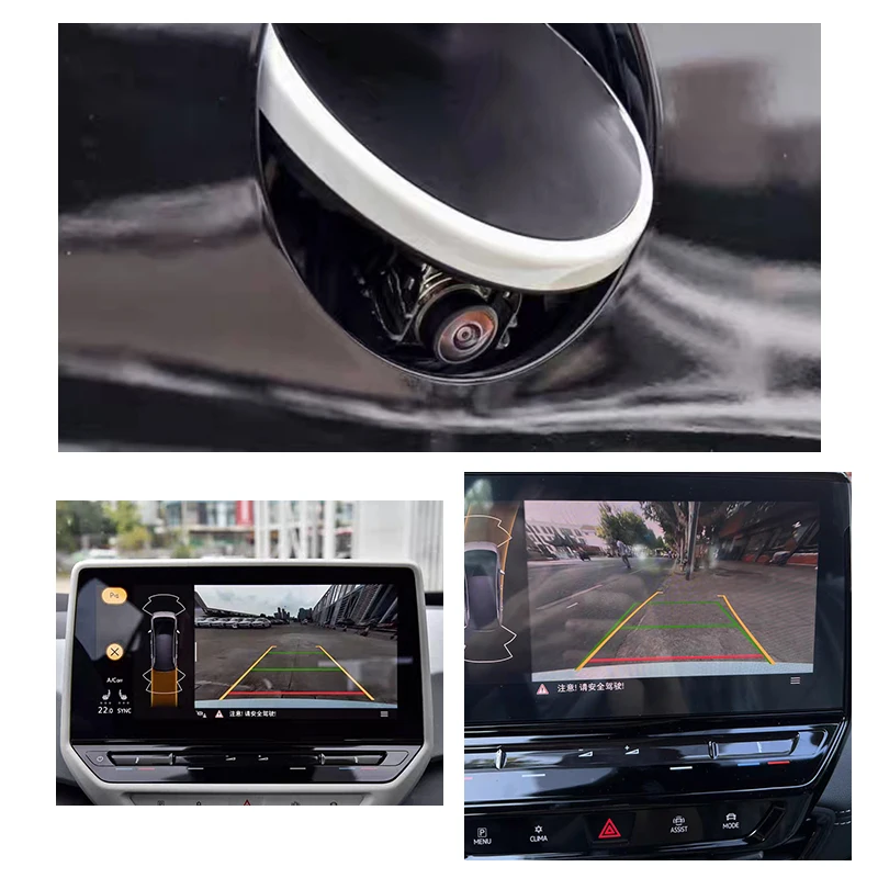 Car Rear View Camera For VW EVO ID3 Flipping Badge Reversing Camera Emblem Rear View Camera High line 10D827469A 10D 827 469 A