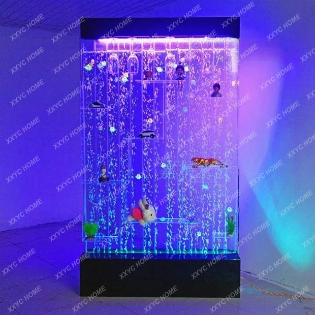 LWater screen water curtain wall partition wine cabinet acrylic glass entrance fashion decoration