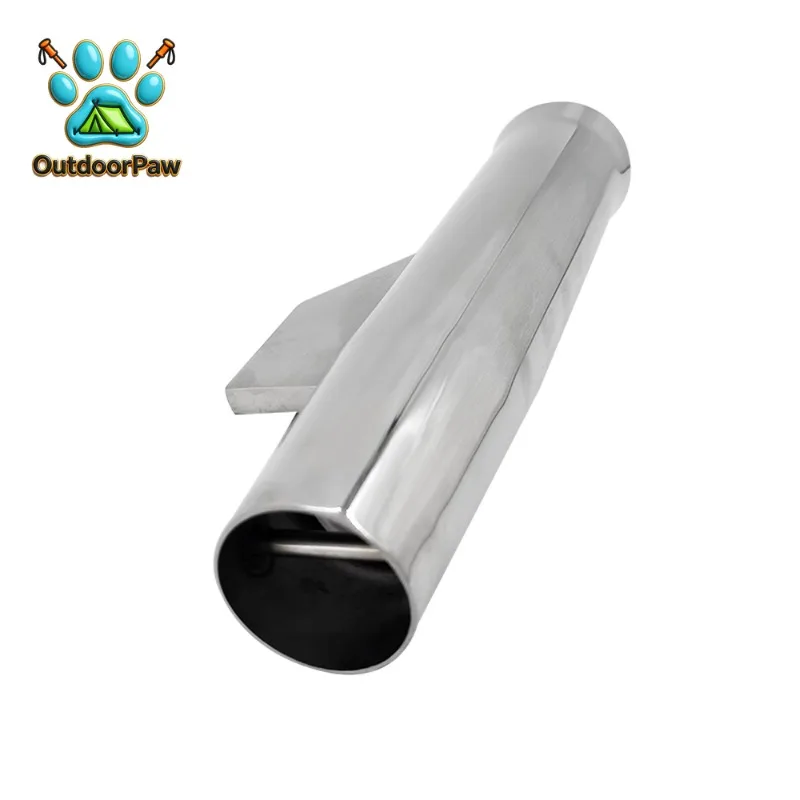 Stainless Steel Fishing Rod Holder Welding On Boat Accessories and Flared with Liner or Marines Boats Ships Yachts