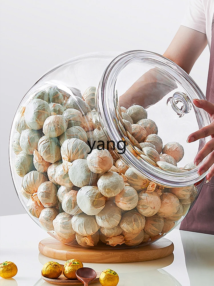 Yjq Large Capacity Tangerine Peel Storage Tank Citrus Tea Dry Food Display Box Coffee Capsule Storage Tank