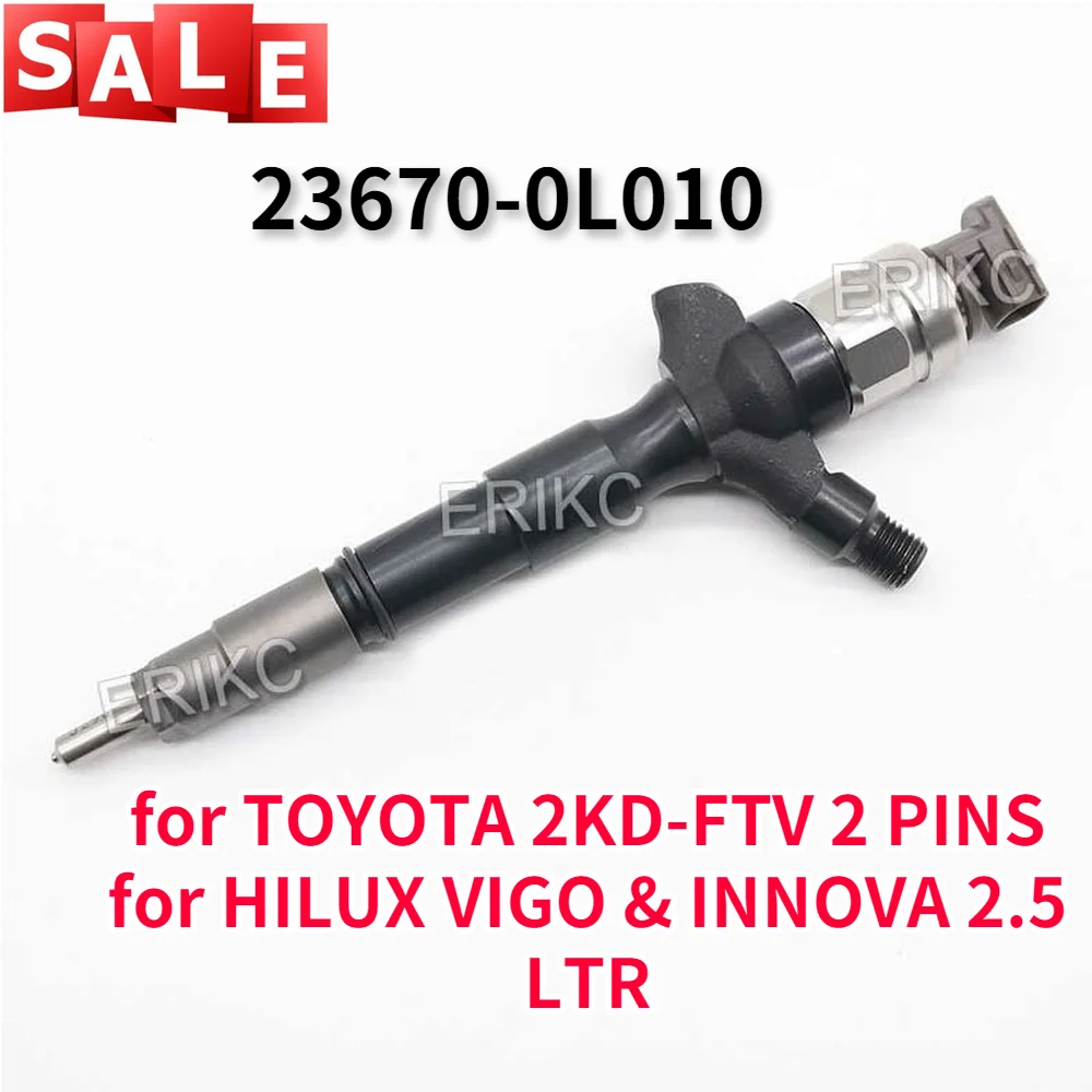 23670-0L010 Fuel Injector for TOYOTA 2KD-FTV 2 PINS for HILUX VIGO & INNOVA 2.5 LTR