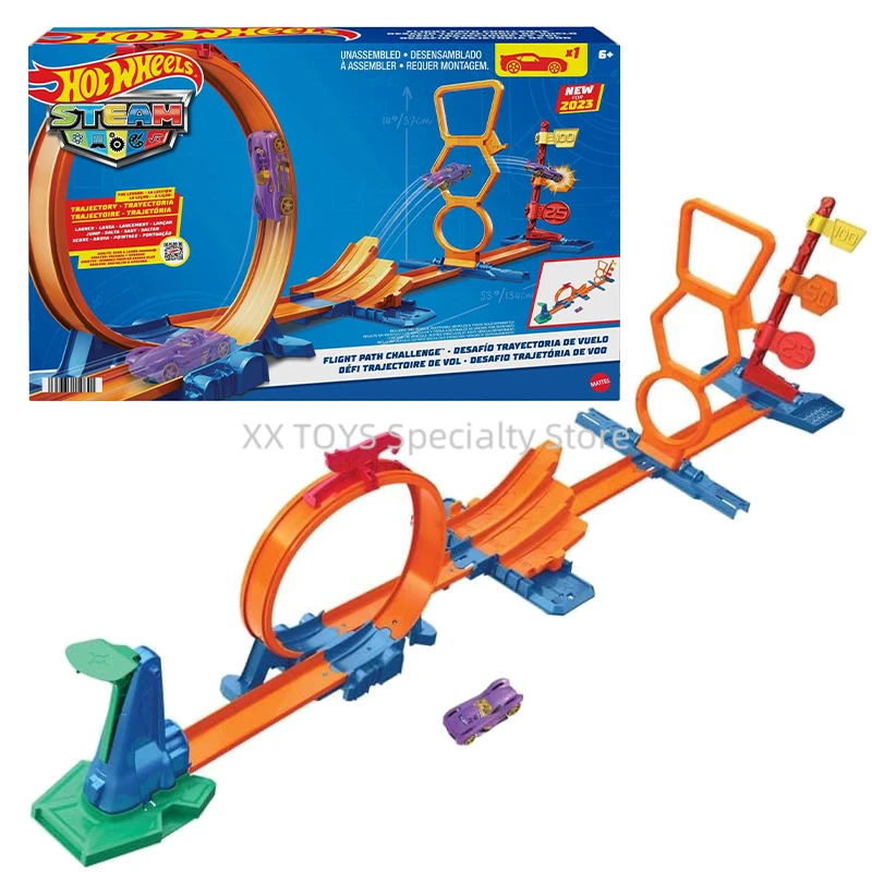 

Hot Wheels Steam Flight Path Challenge Track Set with 1:64 Vehicle Scientific Experiment Object Orbit Children Educational Toys