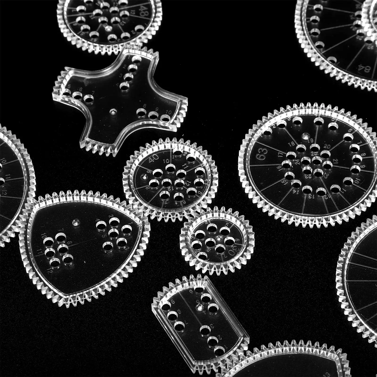 Drawing Template Set Stencil Ruler Colorful Kids Educational Painting Tools Creative Mold Craft Intelligence Development