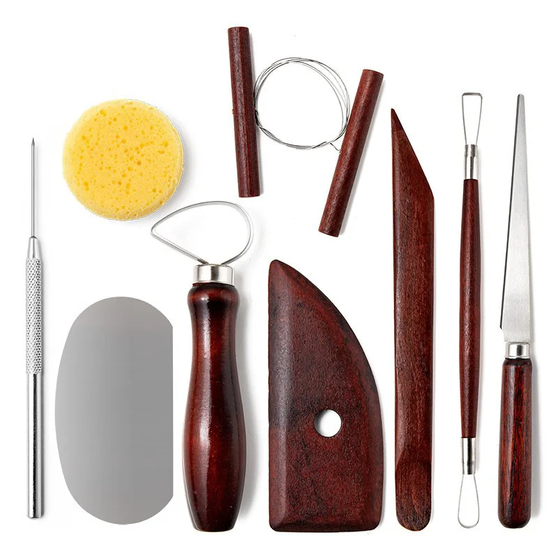 Cross-border Ceramic Tools 15-piece Set, Clay Clay Plastic Carving Knife, Detail Needle Scraper DIY Figure Tool